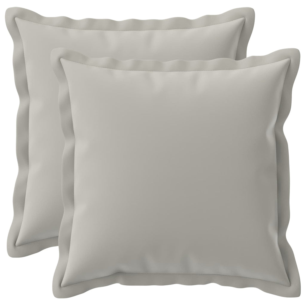vidaXL Poszewka na poduszkę 2 szt. HOUTEN Szary 40 x 40 cm Poliester