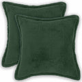 vidaXL Poszewka na poduszkę 2 pcs HOUTEN Ciemnozielony 40 x 40 cm