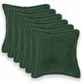 vidaXL Poszewka na poduszkę 6 pcs HOUTEN Ciemnozielony 40 x 40 cm