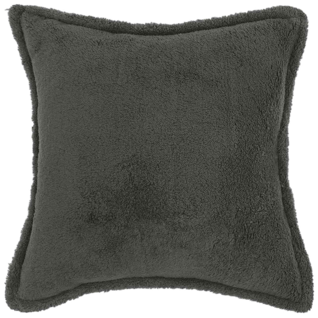 vidaXL Poszewka na poduszkę 2 pcs HOUTEN ciemnoszary 40 x 40 cm Bouclé