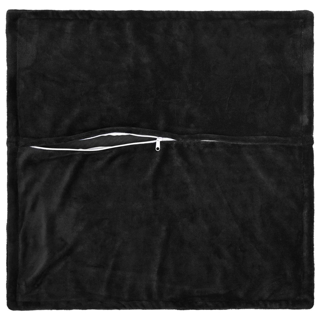 vidaXL Poszewka na poduszkę 2 pcs HOUTEN Czarny 40 x 40 cm Flanela