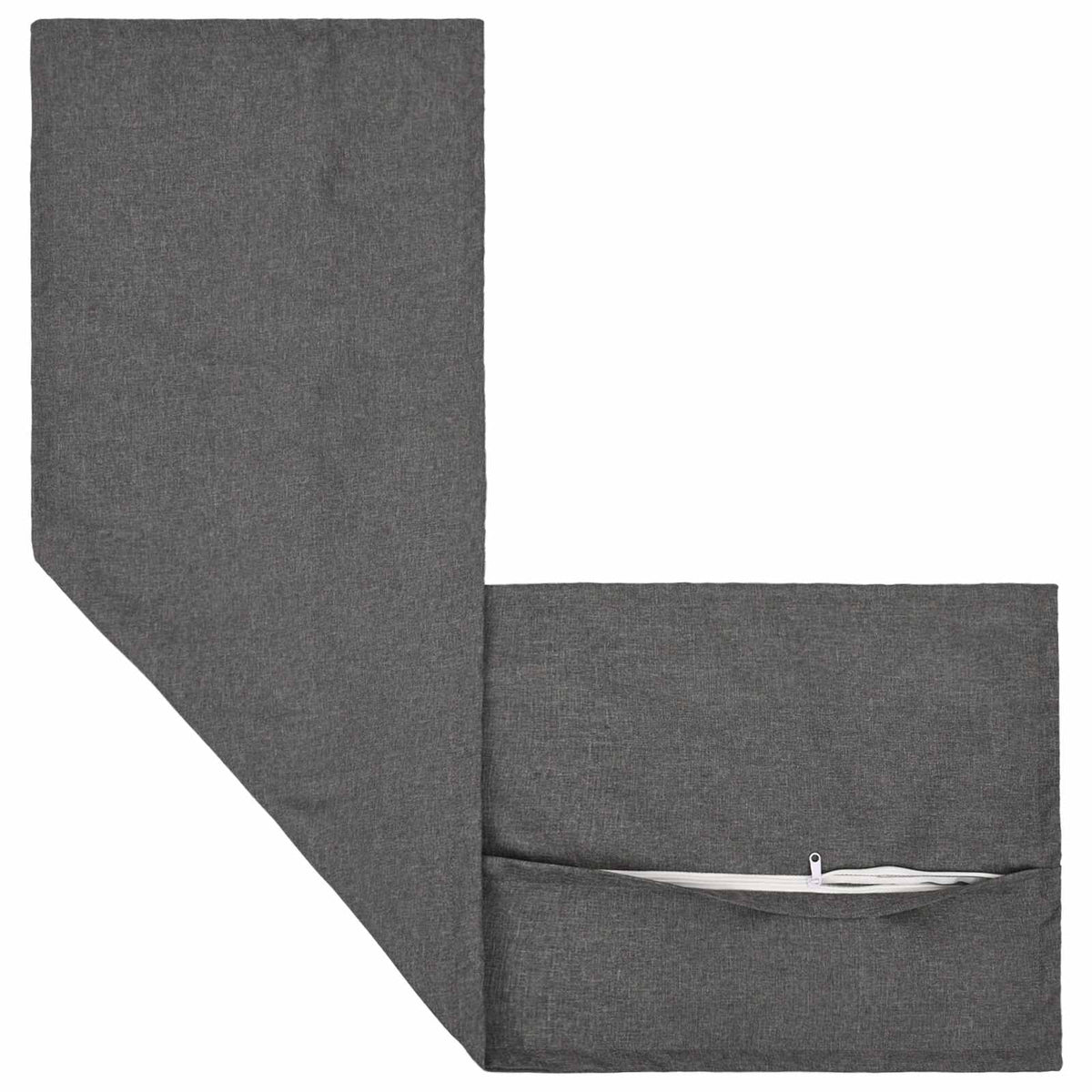 vidaXL Poszewka na poduszkę 2 pcs HOUTEN jasnoszary 40 x 145 cm