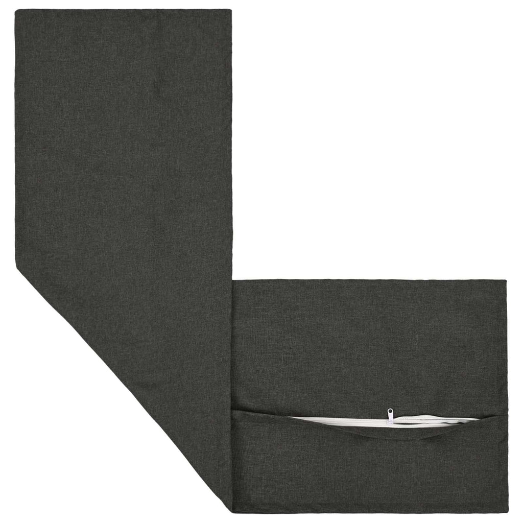 vidaXL Poszewka na poduszkę HOUTEN ciemnoszary 40 x 145 cm