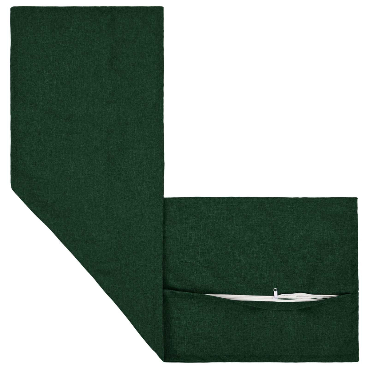 vidaXL Poszewka na poduszkę 2 pcs HOUTEN Ciemnozielony 40 x 145 cm