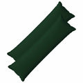 vidaXL Poszewka na poduszkę 2 pcs HOUTEN Ciemnozielony 40 x 145 cm