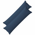 vidaXL Poszewka na poduszkę 2 pcs HOUTEN niebieski 40 x 145 cm