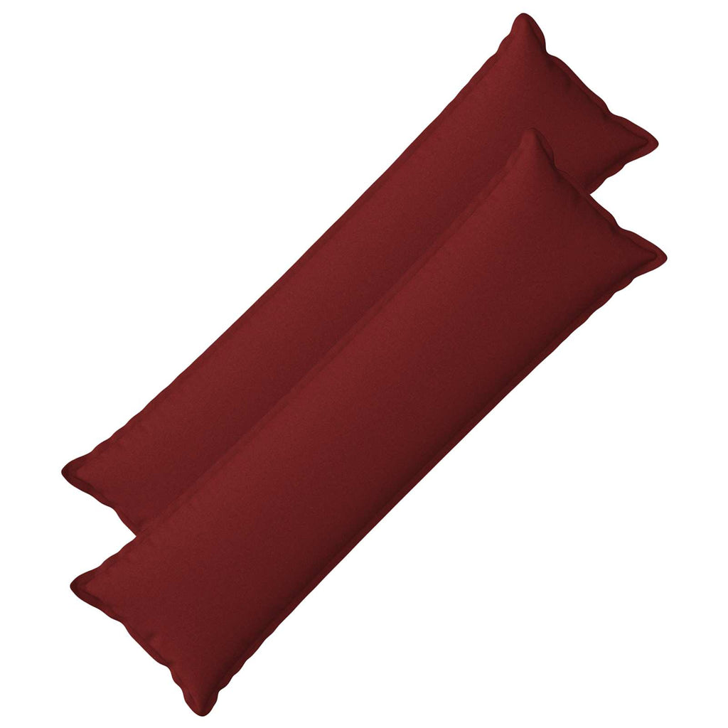 vidaXL Poszewka na poduszkę 2 pcs HOUTEN Czerwone wino 40 x 145 cm