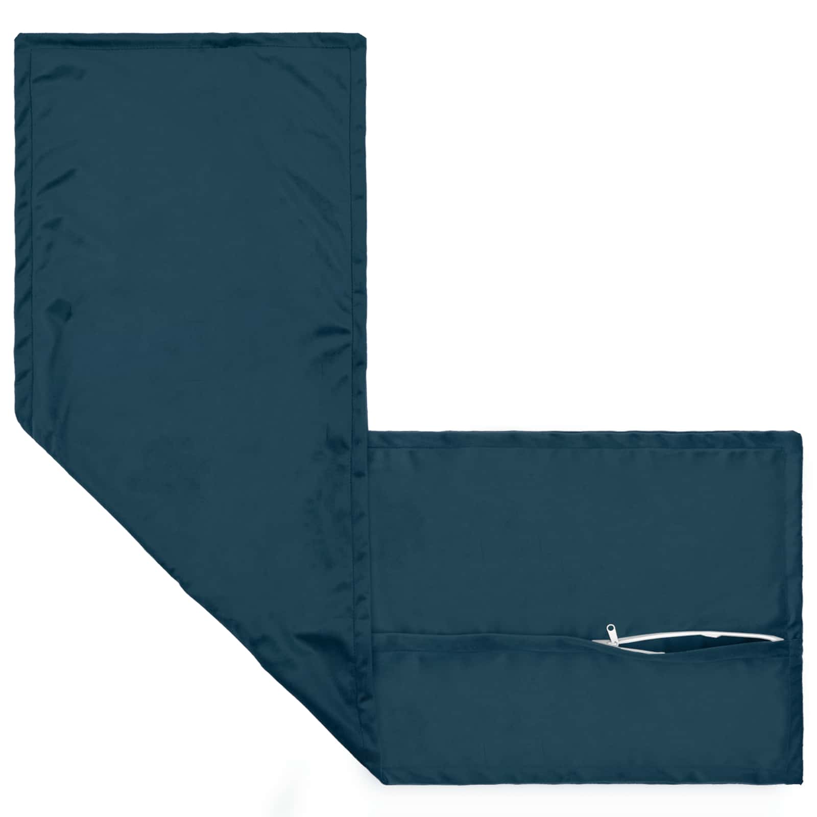 vidaXL Poszewka na poduszkę HOUTEN niebieski 40 x 145 cm Welur