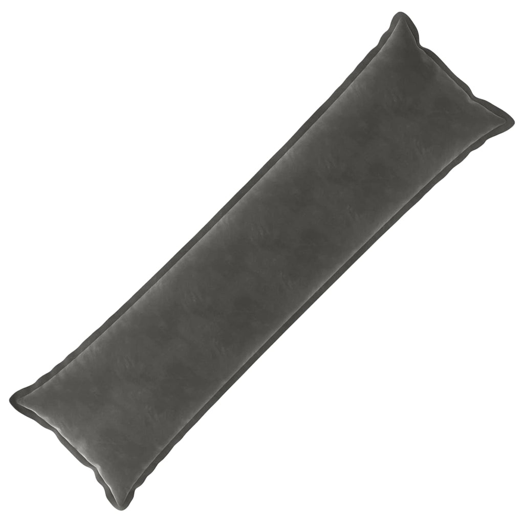 vidaXL Poszewka na poduszkę HOUTEN ciemnoszary 40 x 145 cm Welur