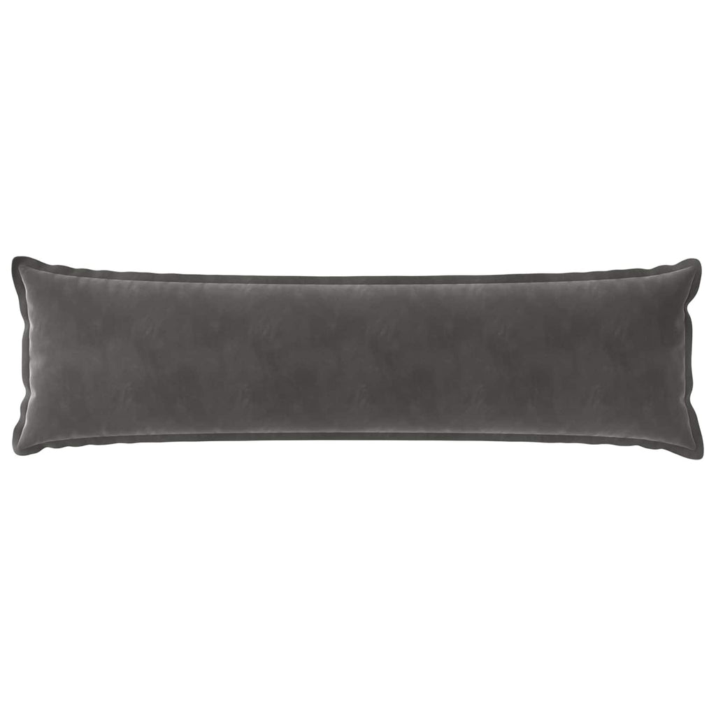 vidaXL Poszewka na poduszkę HOUTEN ciemnoszary 40 x 145 cm Welur