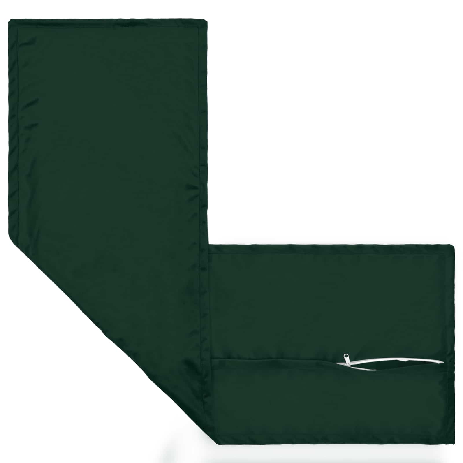 vidaXL Poszewka na poduszkę HOUTEN Ciemnozielony 40 x 145 cm Welur