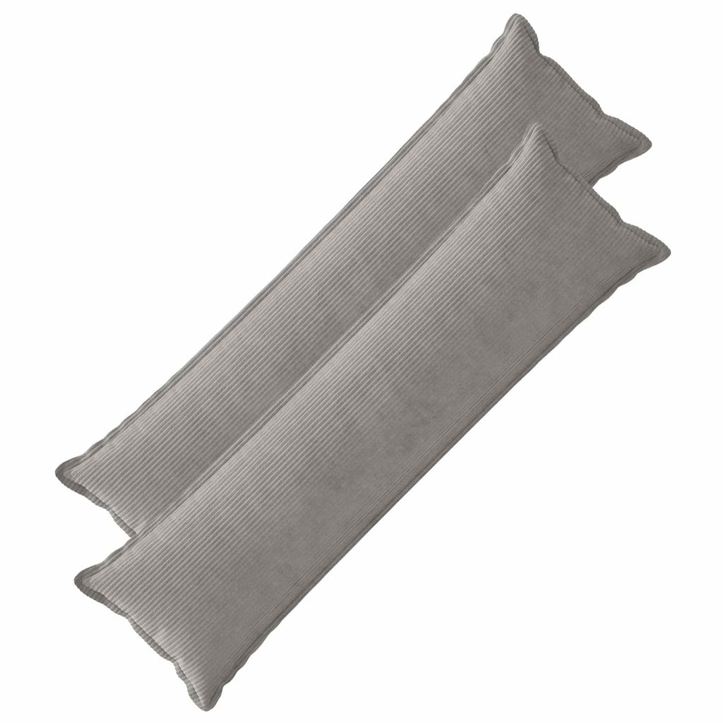 vidaXL Poszewka na poduszkę 2 szt. HOUTEN jasnoszary 40 x 145 cm