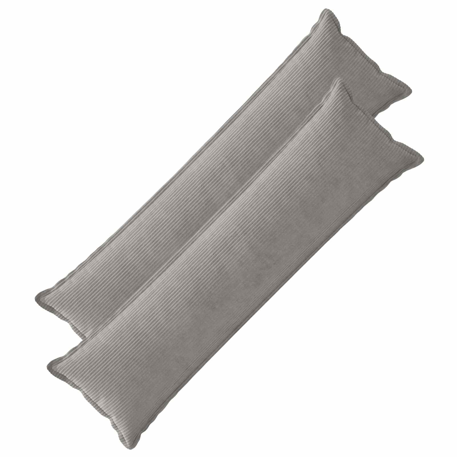 vidaXL Poszewka na poduszkę 2 szt. HOUTEN jasnoszary 40 x 145 cm