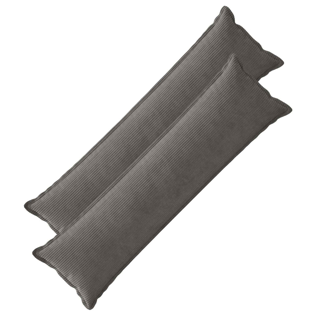vidaXL Poszewka na poduszkę 2 szt. HOUTEN ciemnoszary 40 x 145 cm
