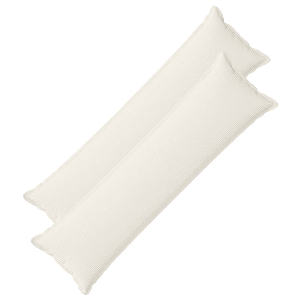 vidaXL Poszewka na poduszkę 2 szt. HOUTEN kremowy 40 x 145 cm sztruks
