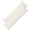 vidaXL Poszewka na poduszkę 2 szt. HOUTEN kremowy 40 x 145 cm sztruks