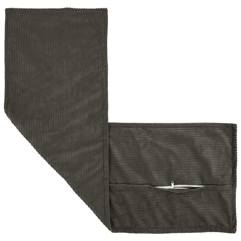 vidaXL Poszewka na poduszkę 2 szt. HOUTEN antracytowy 40 x 145 cm