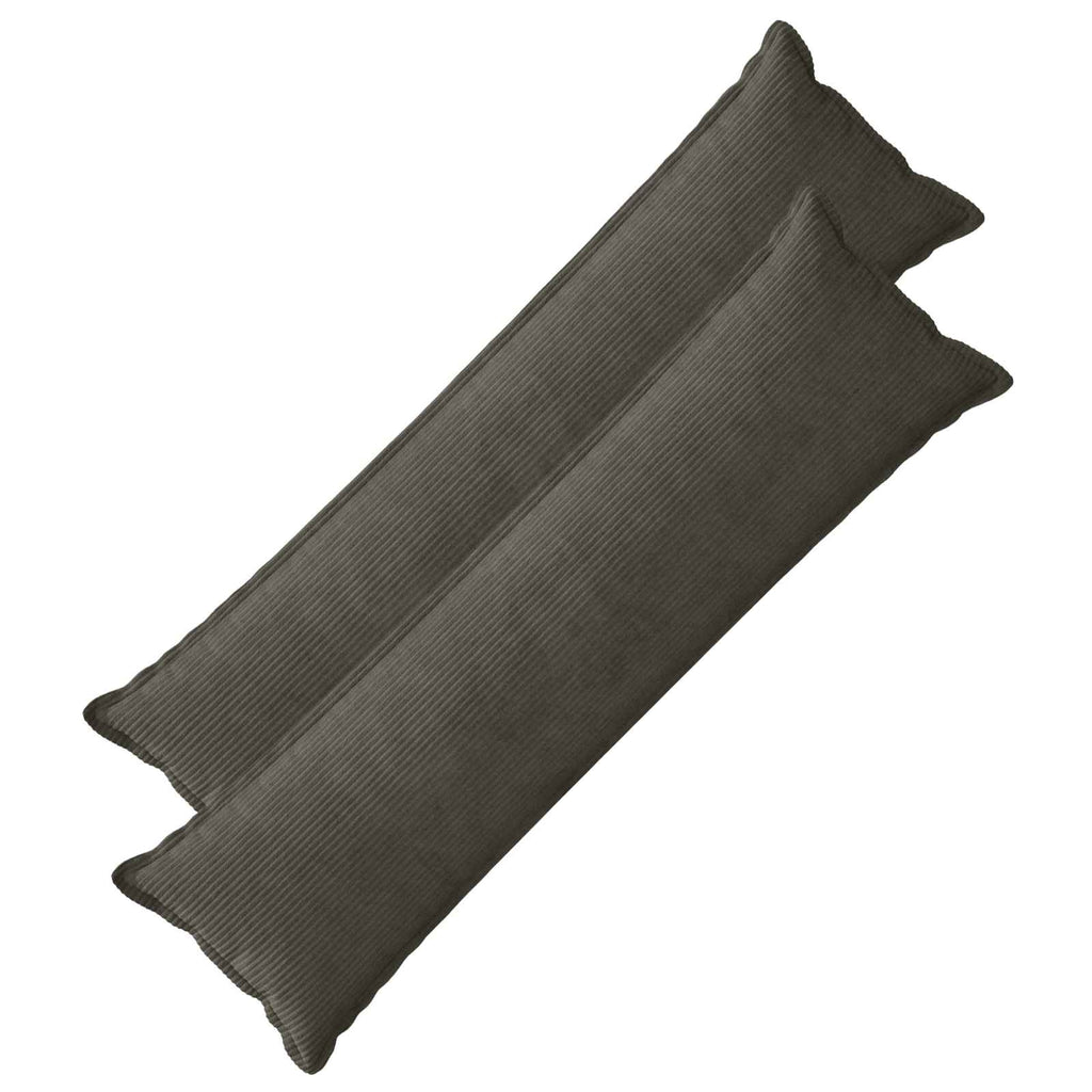 vidaXL Poszewka na poduszkę 2 szt. HOUTEN antracytowy 40 x 145 cm