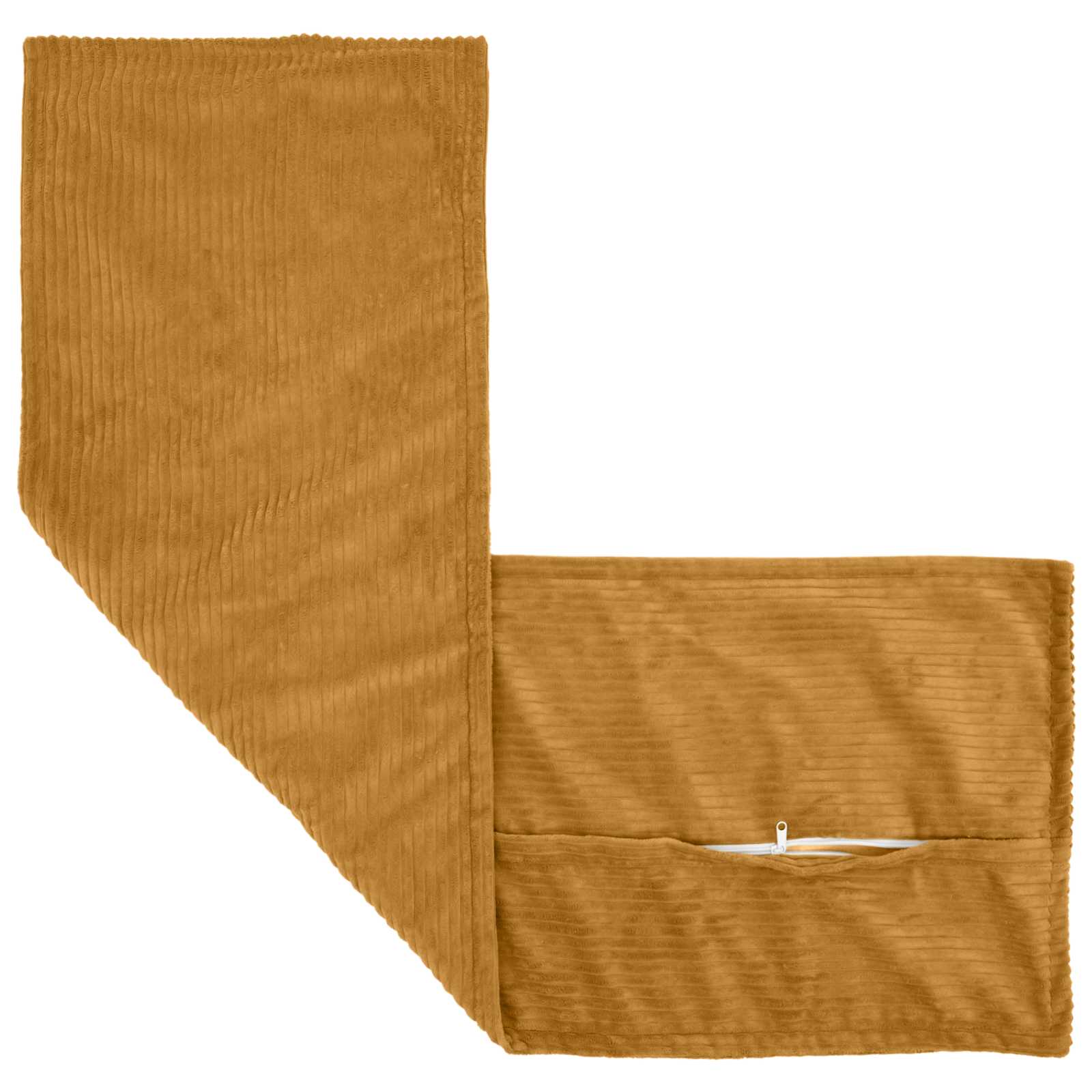 vidaXL Poszewka na poduszkę 2 szt. HOUTEN żółty 40 x 145 cm sztruks