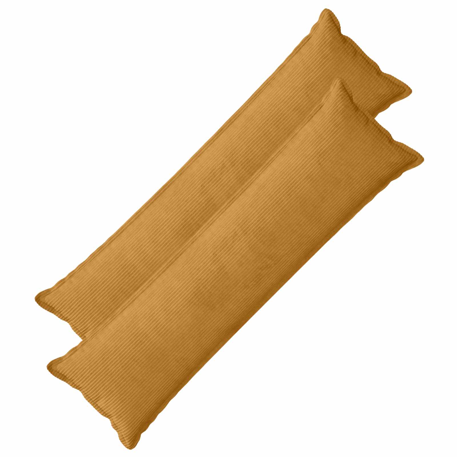vidaXL Poszewka na poduszkę 2 szt. HOUTEN żółty 40 x 145 cm sztruks