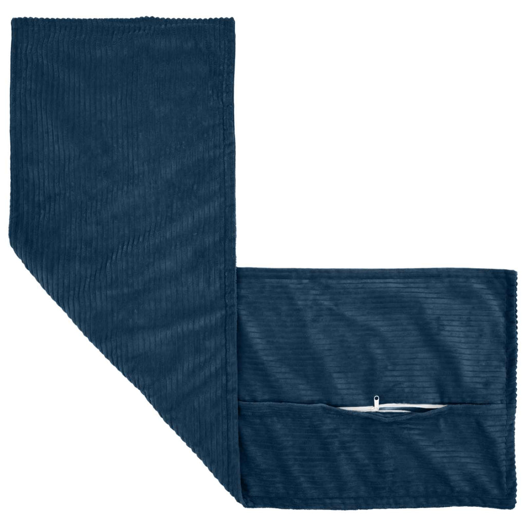 vidaXL Poszewka na poduszkę HOUTEN Granatowy 40 x 145 cm sztruks