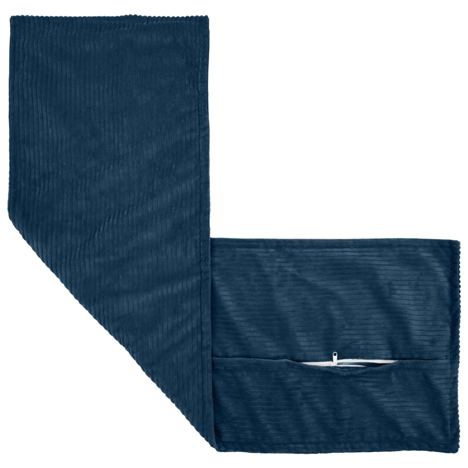 vidaXL Poszewka na poduszkę HOUTEN Granatowy 40 x 145 cm sztruks