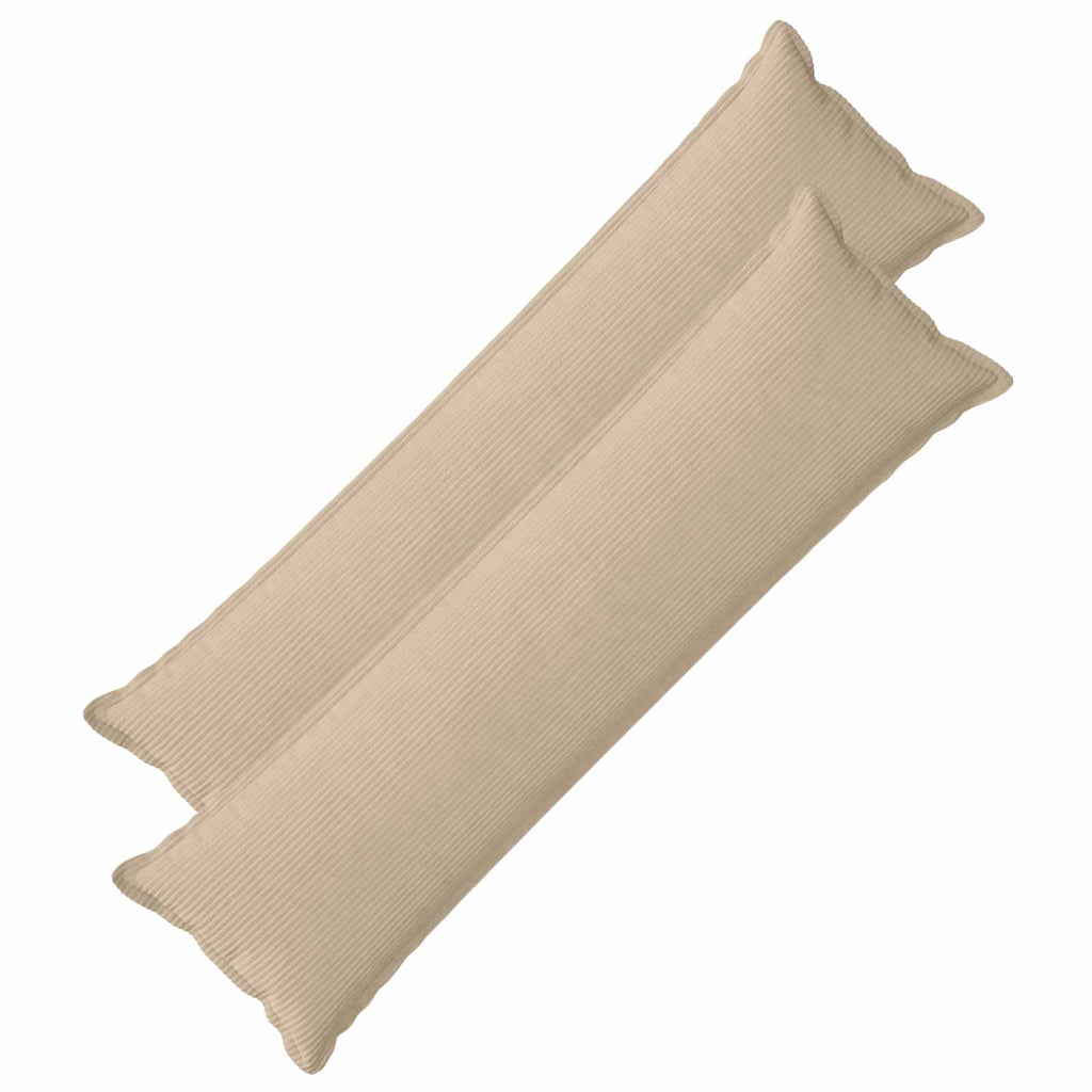 vidaXL Poszewka na poduszkę 2 szt. HOUTEN Szarobeżowy 40 x 145 cm