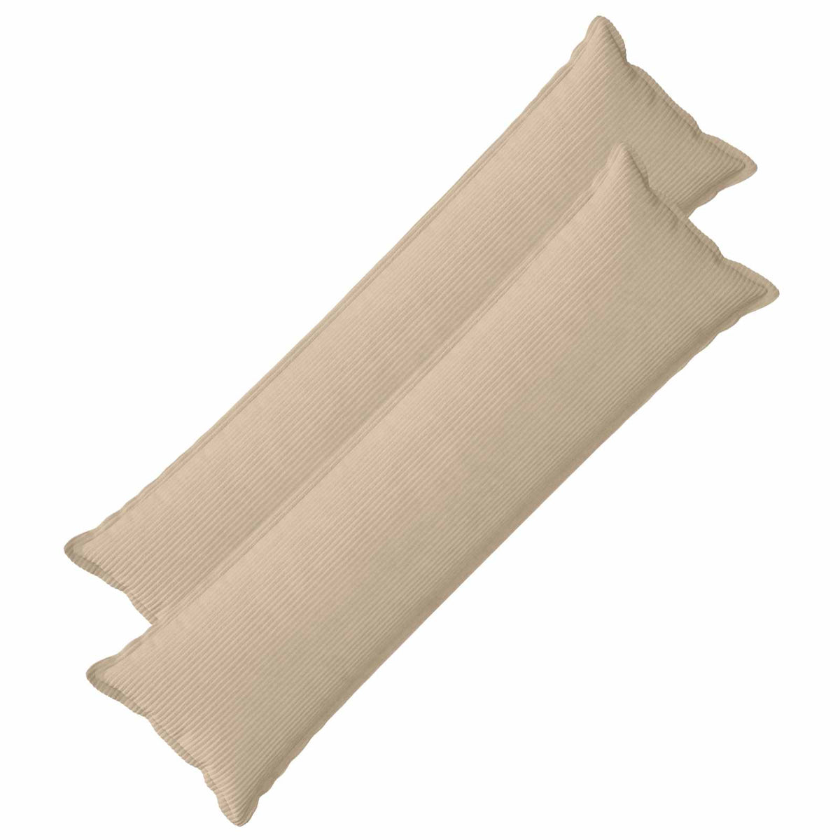 vidaXL Poszewka na poduszkę 2 szt. HOUTEN Szarobeżowy 40 x 145 cm