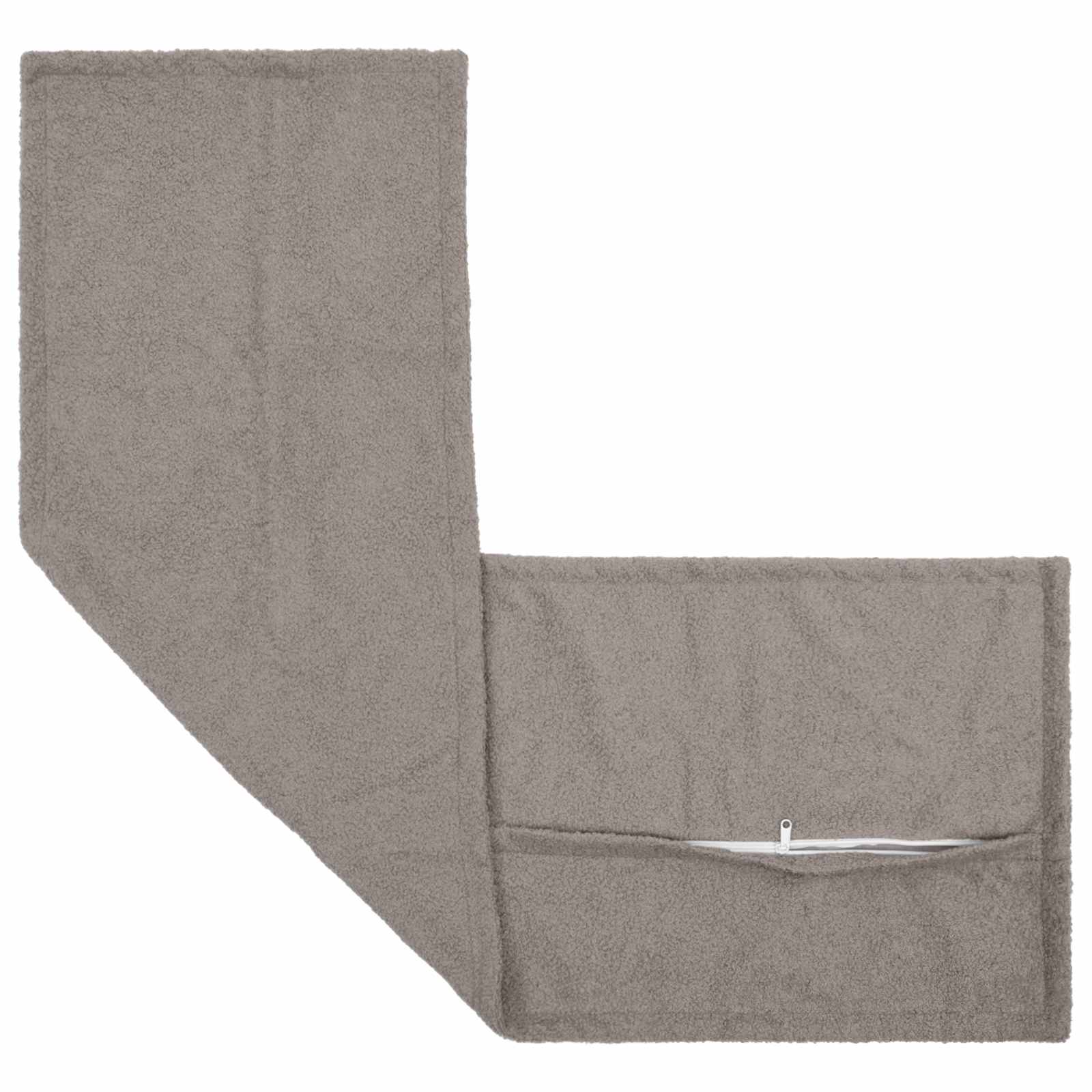 vidaXL Poszewka na poduszkę 2 pcs HOUTEN jasnoszary 40 x 145 cm Bouclé