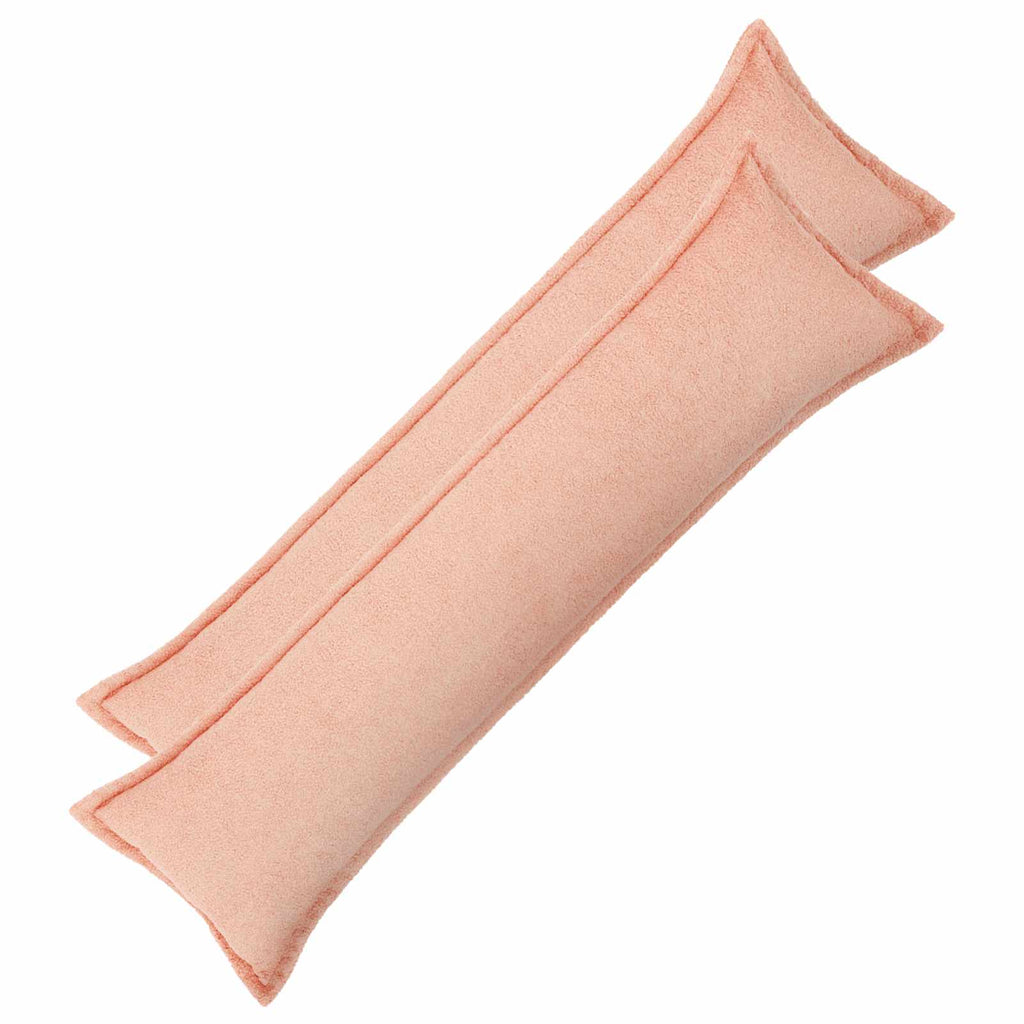 vidaXL Poszewka na poduszkę 2 pcs HOUTEN różowy 40 x 145 cm Bouclé