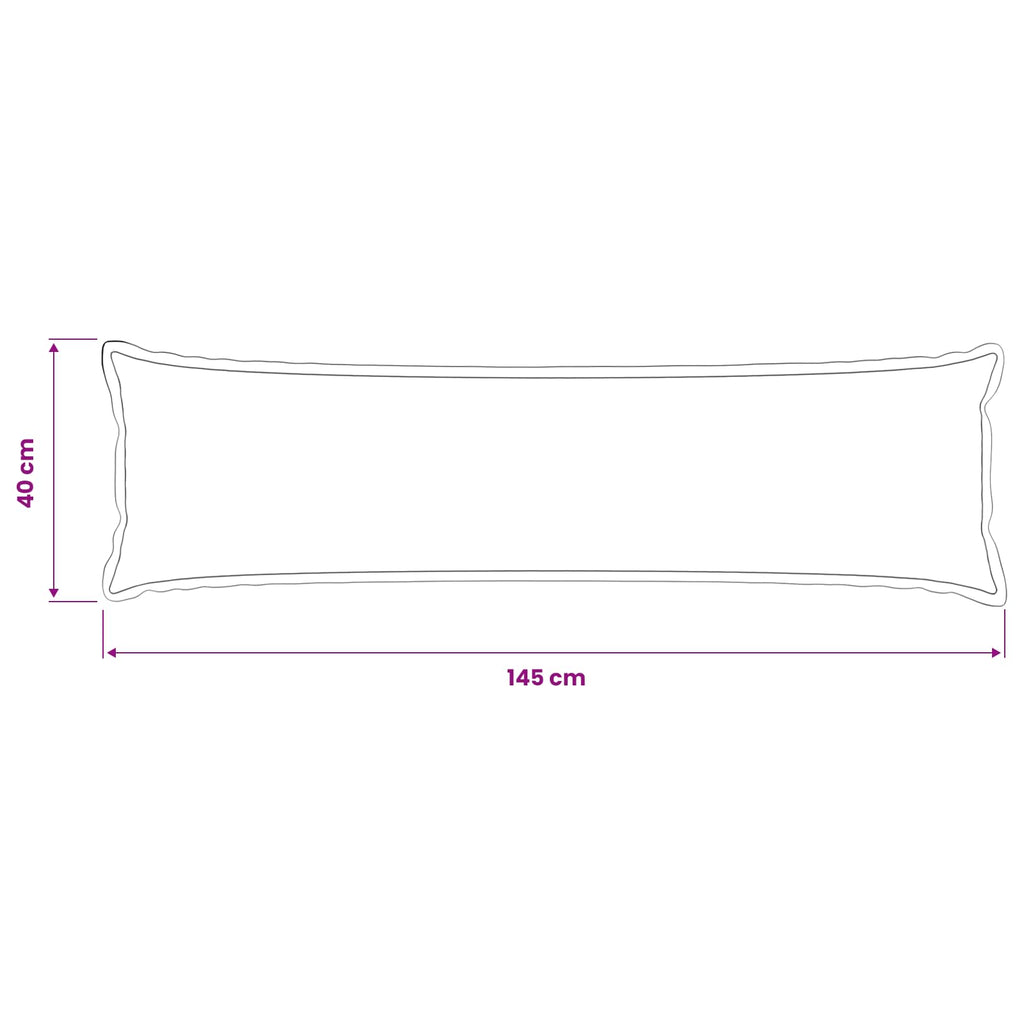 vidaXL Poszewka na poduszkę HOUTEN Czarny 40 x 145 cm Bouclé
