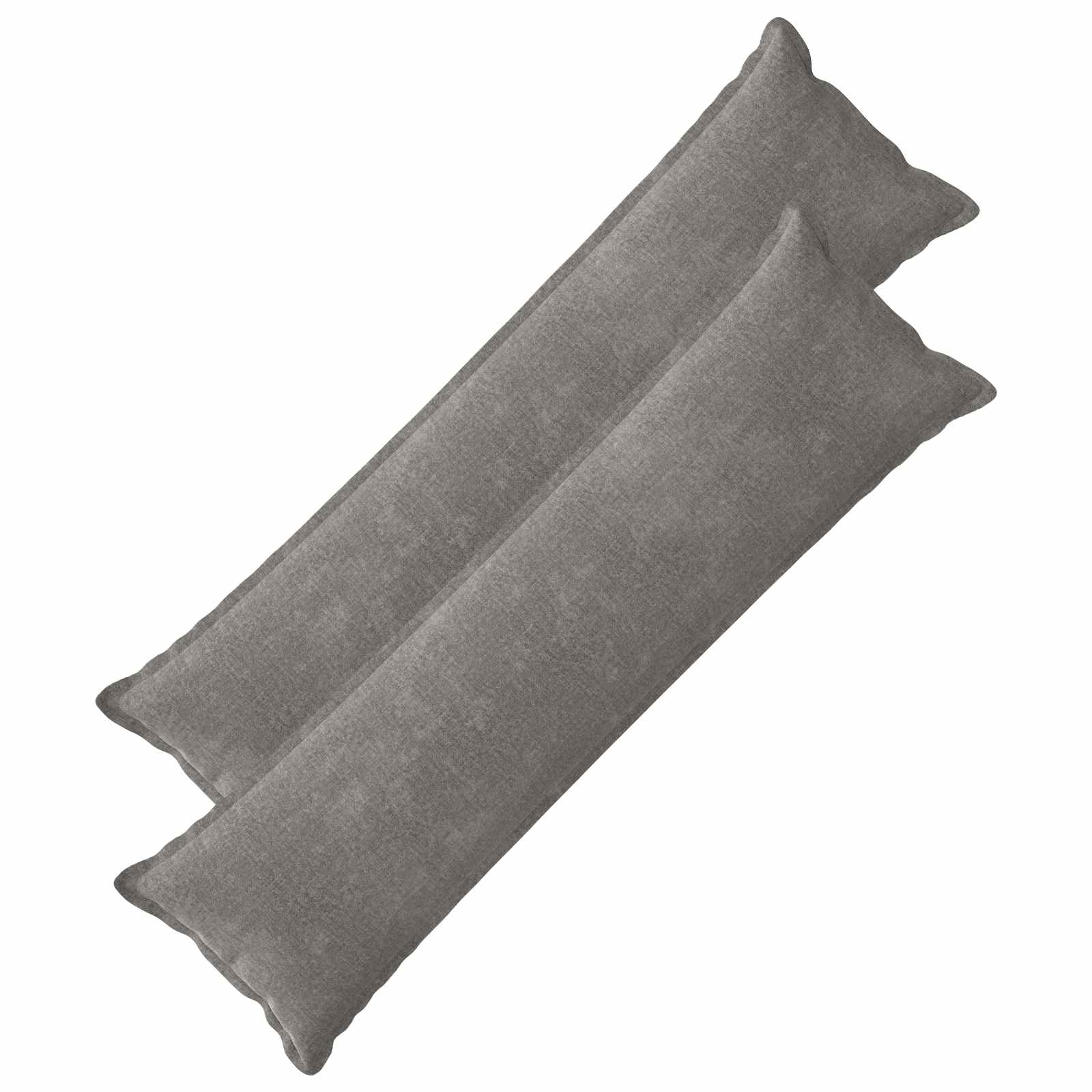 vidaXL Poszewka na poduszkę 2 pcs HOUTEN ciemnoszary 40 x 145 cm