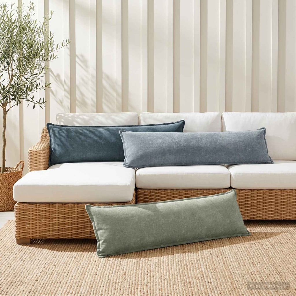 vidaXL Poszewka na poduszkę 2 szt. HOUTEN zielony 40 x 145 cm