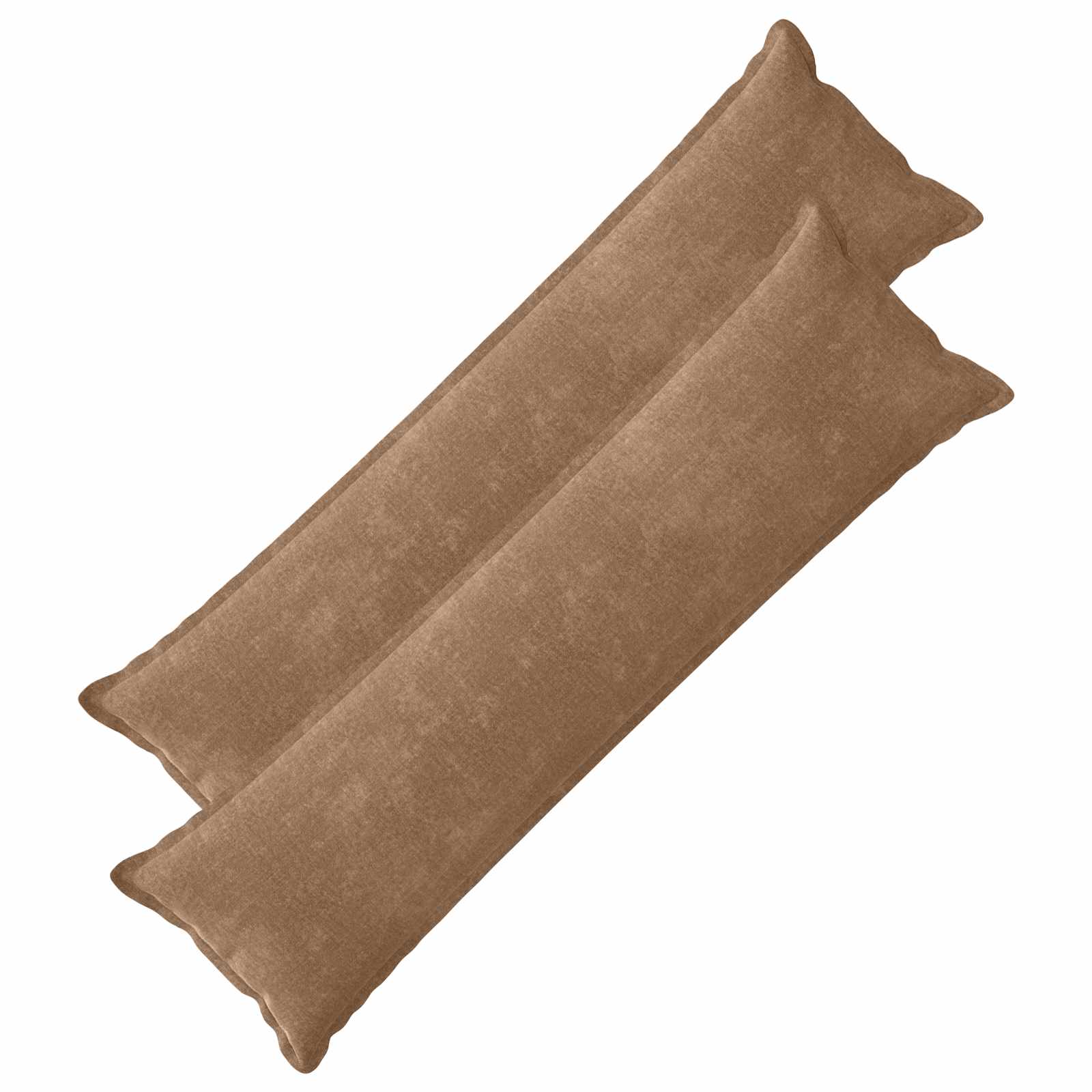 vidaXL Poszewka na poduszkę 2 pcs HOUTEN brązowy 40 x 145 cm