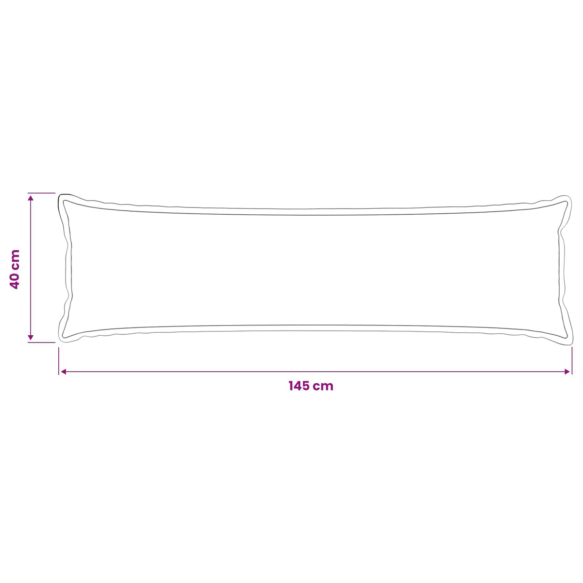 vidaXL Poszewka na poduszkę 2 pcs HOUTEN Ciemnoszary 40 x 145 cm