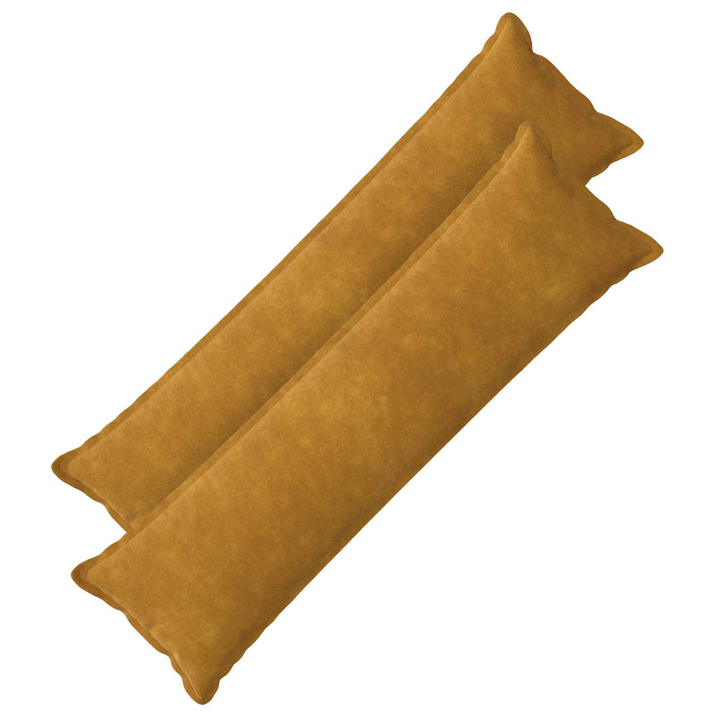 vidaXL Poszewka na poduszkę 2 pcs HOUTEN żółty 40 x 145 cm