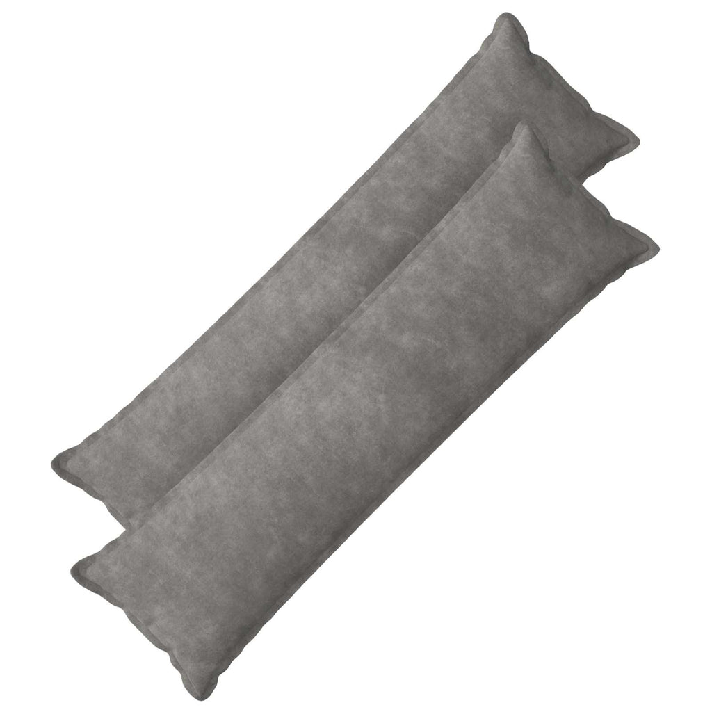 vidaXL Poszewka na poduszkę 2 pcs HOUTEN jasnoszary 40 x 145 cm