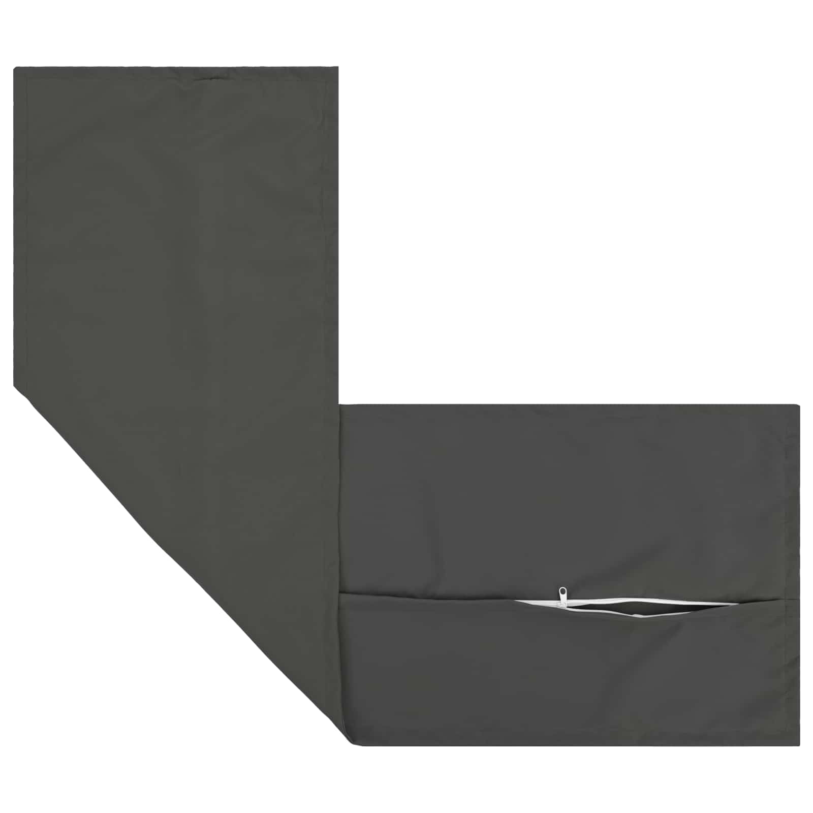 vidaXL Poszewka na poduszkę 2 szt. HOUTEN antracytowy 40 x 145 cm