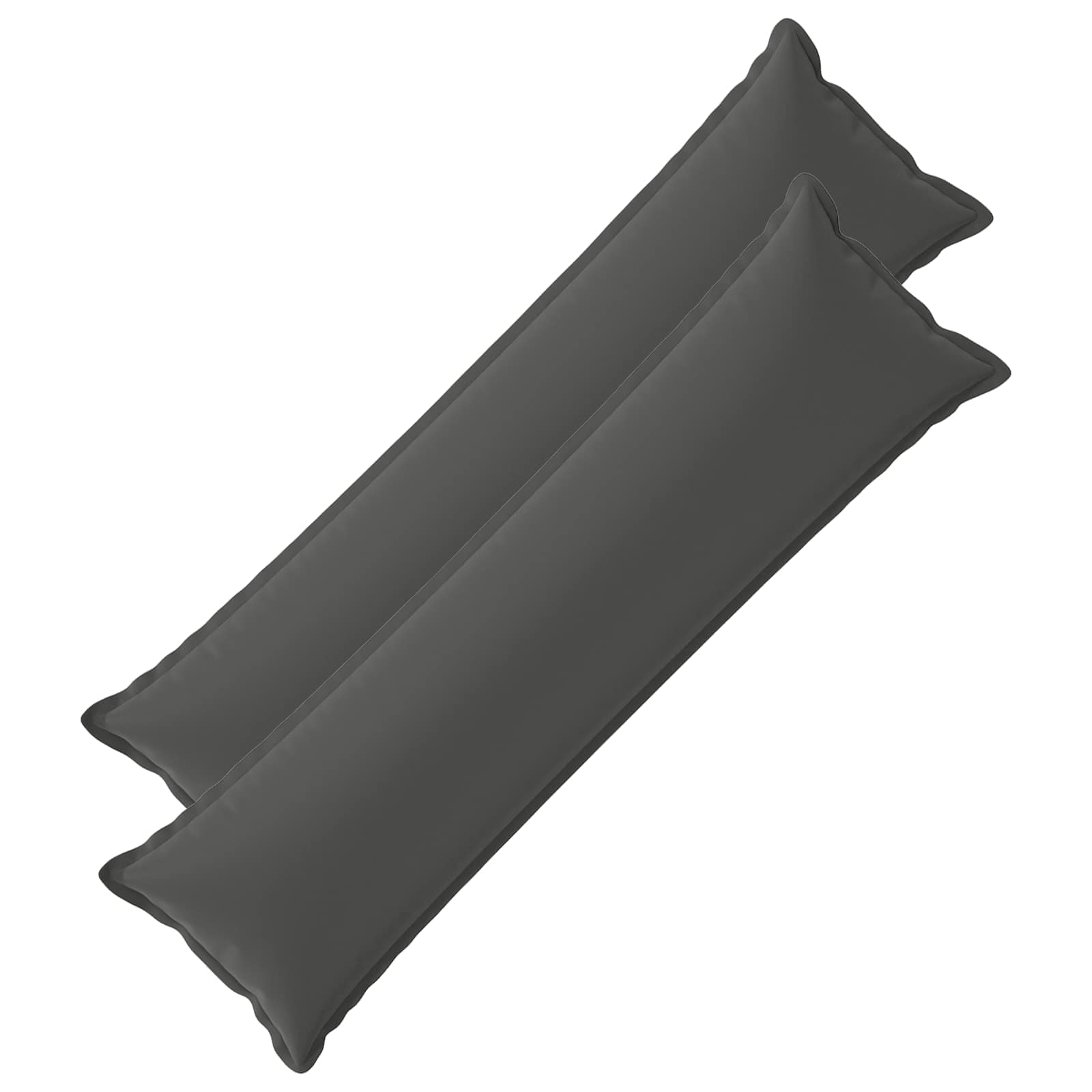 vidaXL Poszewka na poduszkę 2 szt. HOUTEN antracytowy 40 x 145 cm