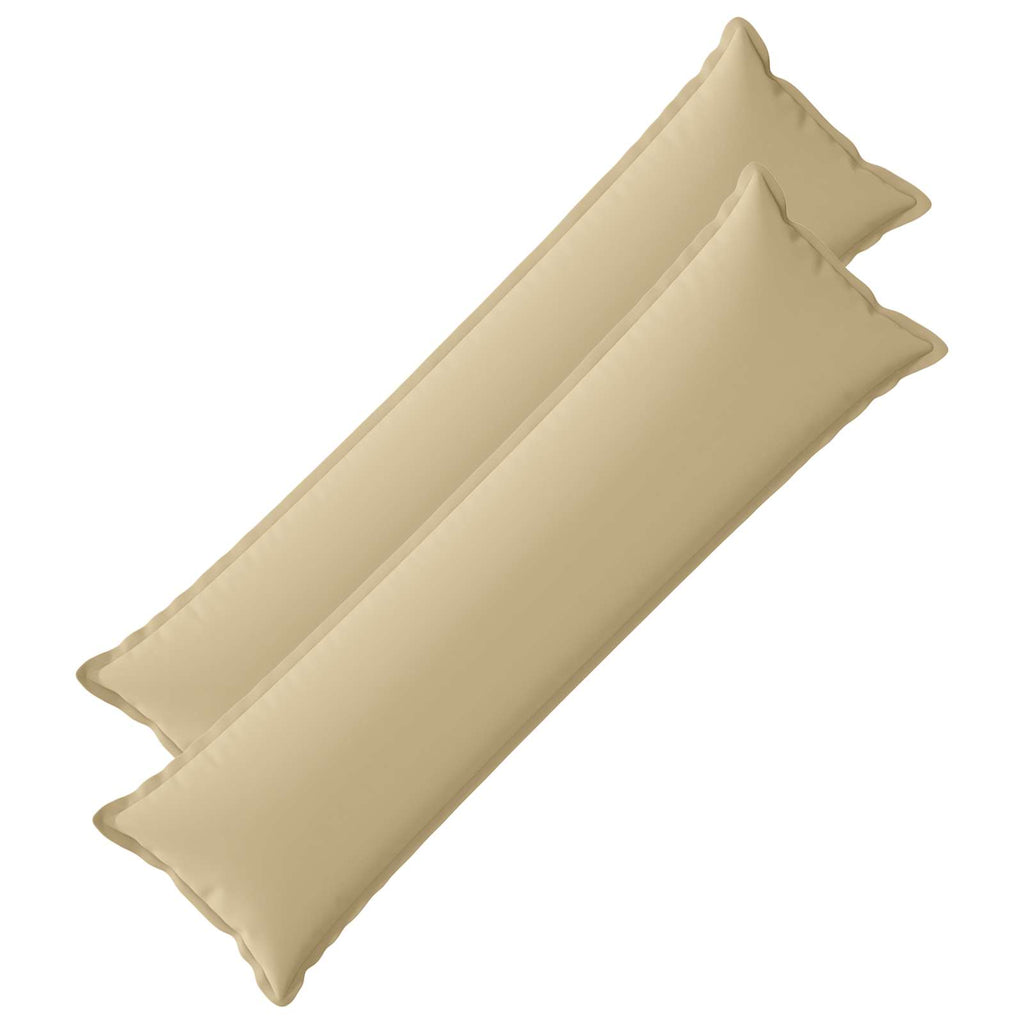 vidaXL Poszewka na poduszkę 2 szt. HOUTEN Beżowy 40 x 145 cm Poliester