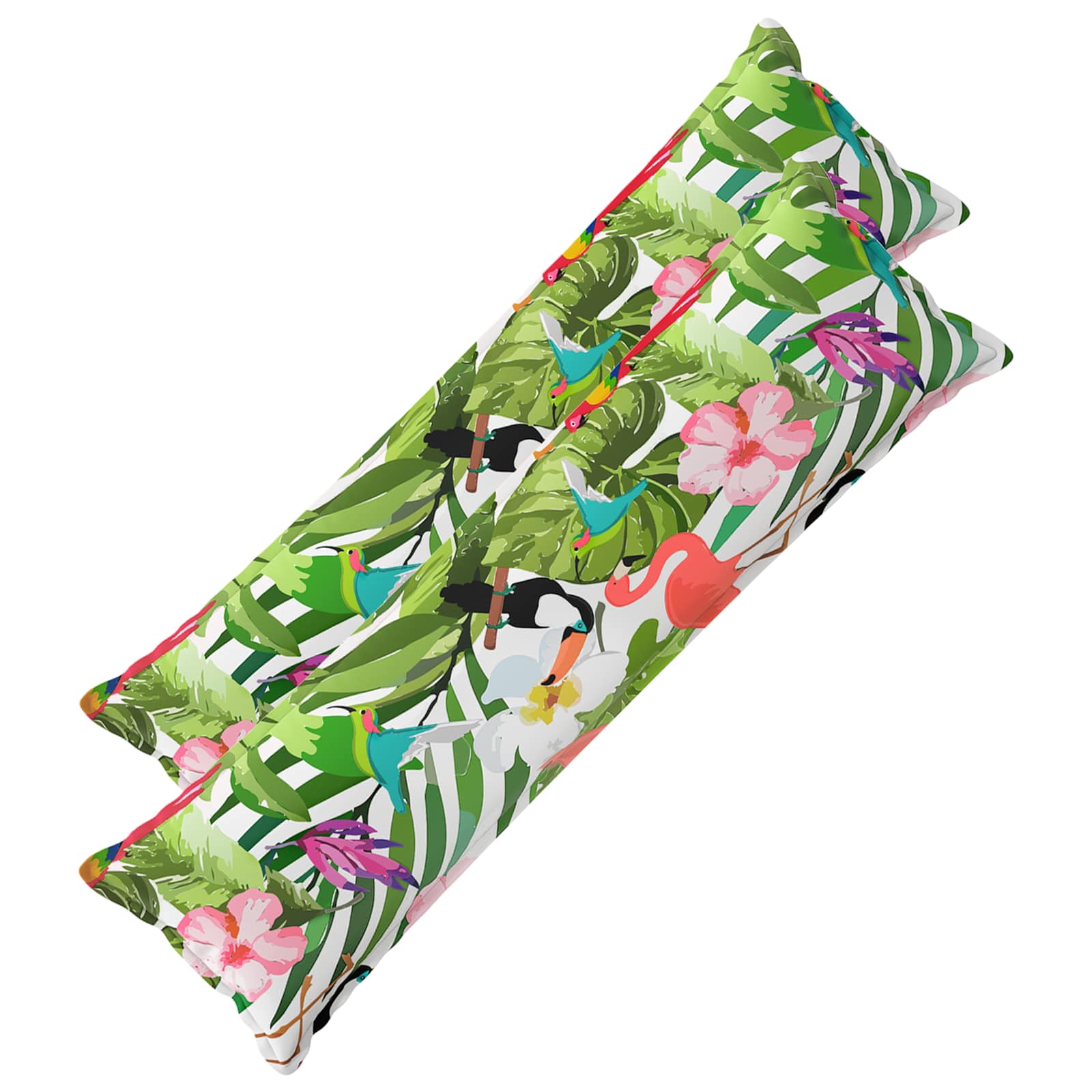 vidaXL Poszewka na poduszkę 2 szt. HOUTEN Czarny 40 x 145 cm Poliester