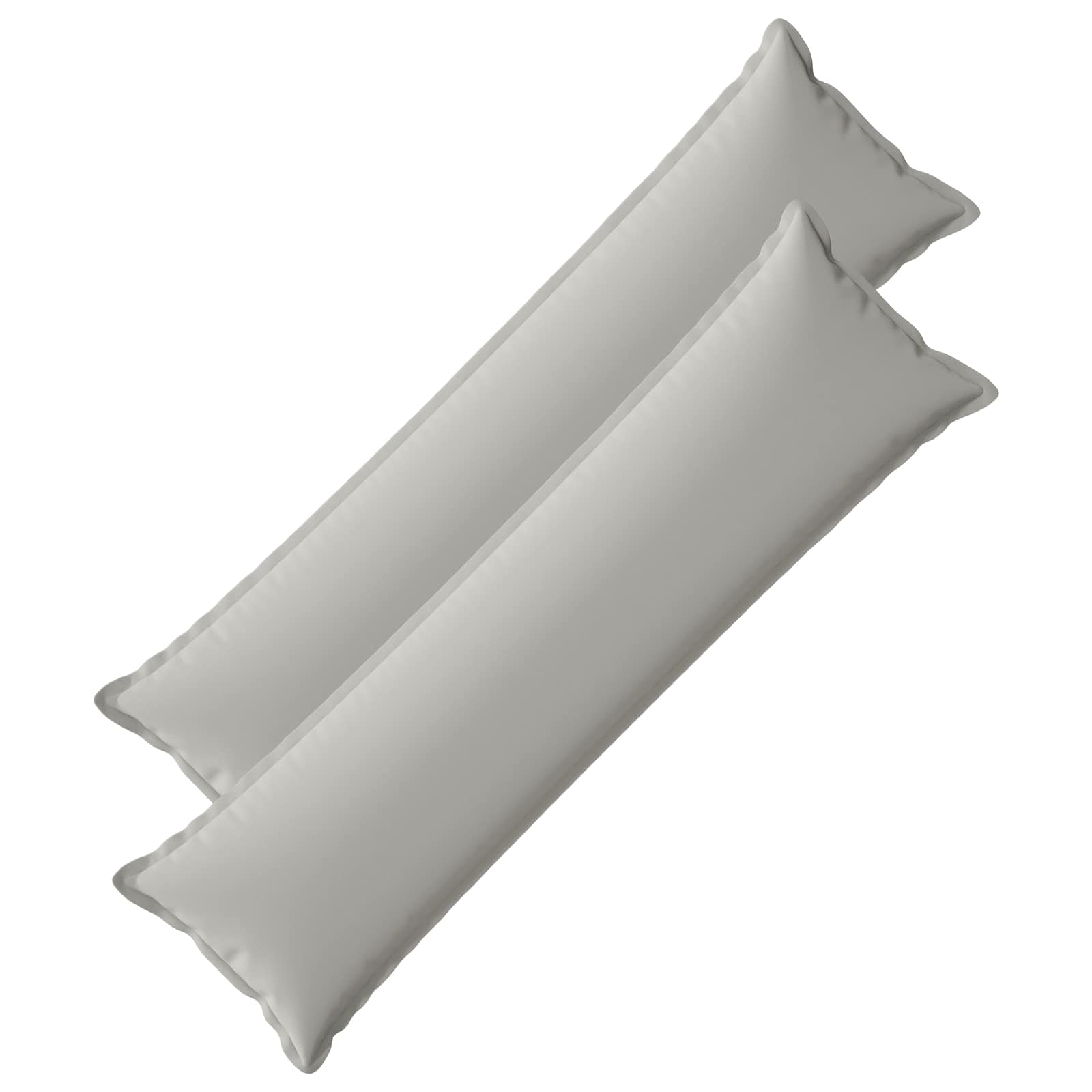 vidaXL Poszewka na poduszkę 2 szt. HOUTEN Szary 40 x 145 cm Poliester