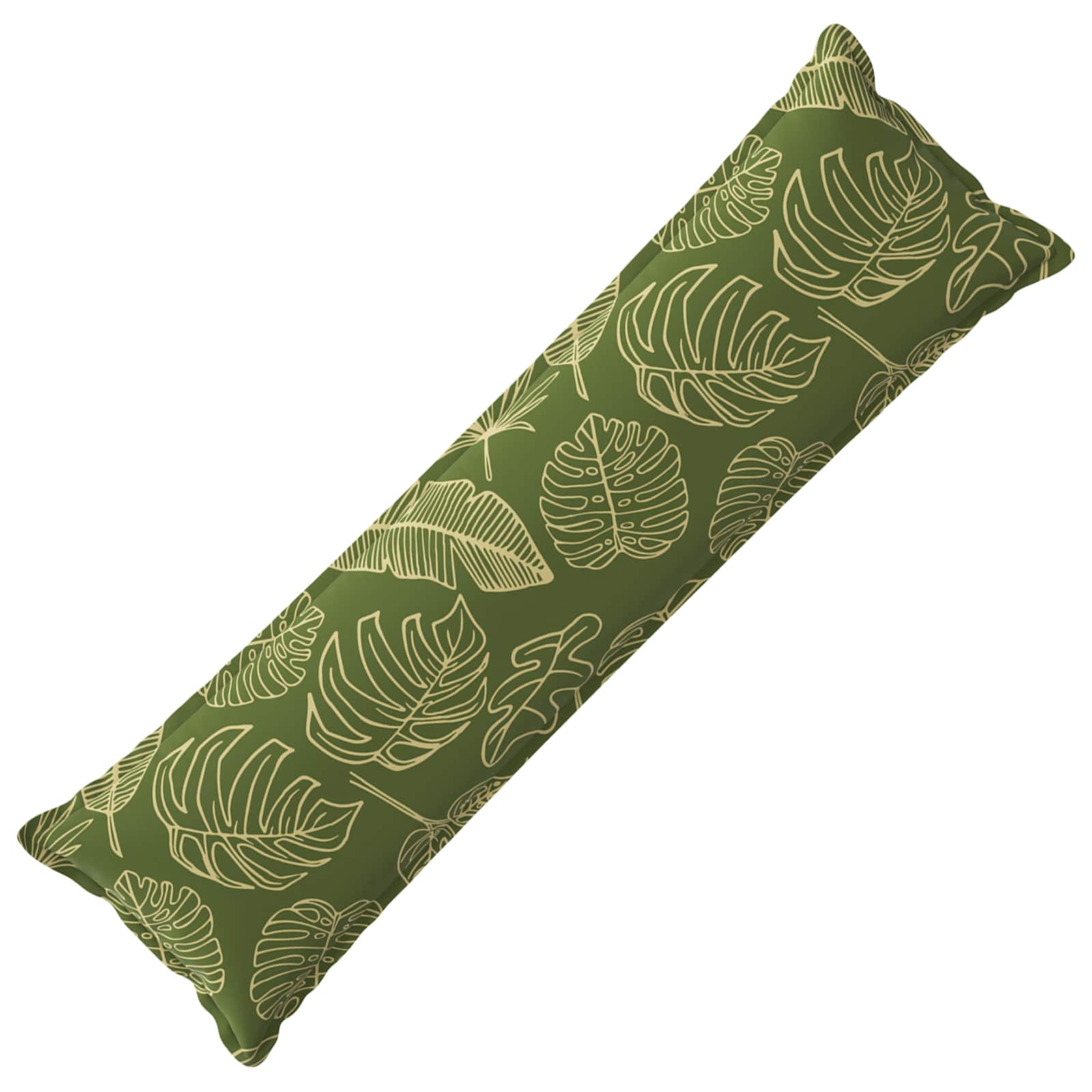vidaXL Poszewka na poduszkę HOUTEN Wzór liścia 40 x 145 cm Poliester