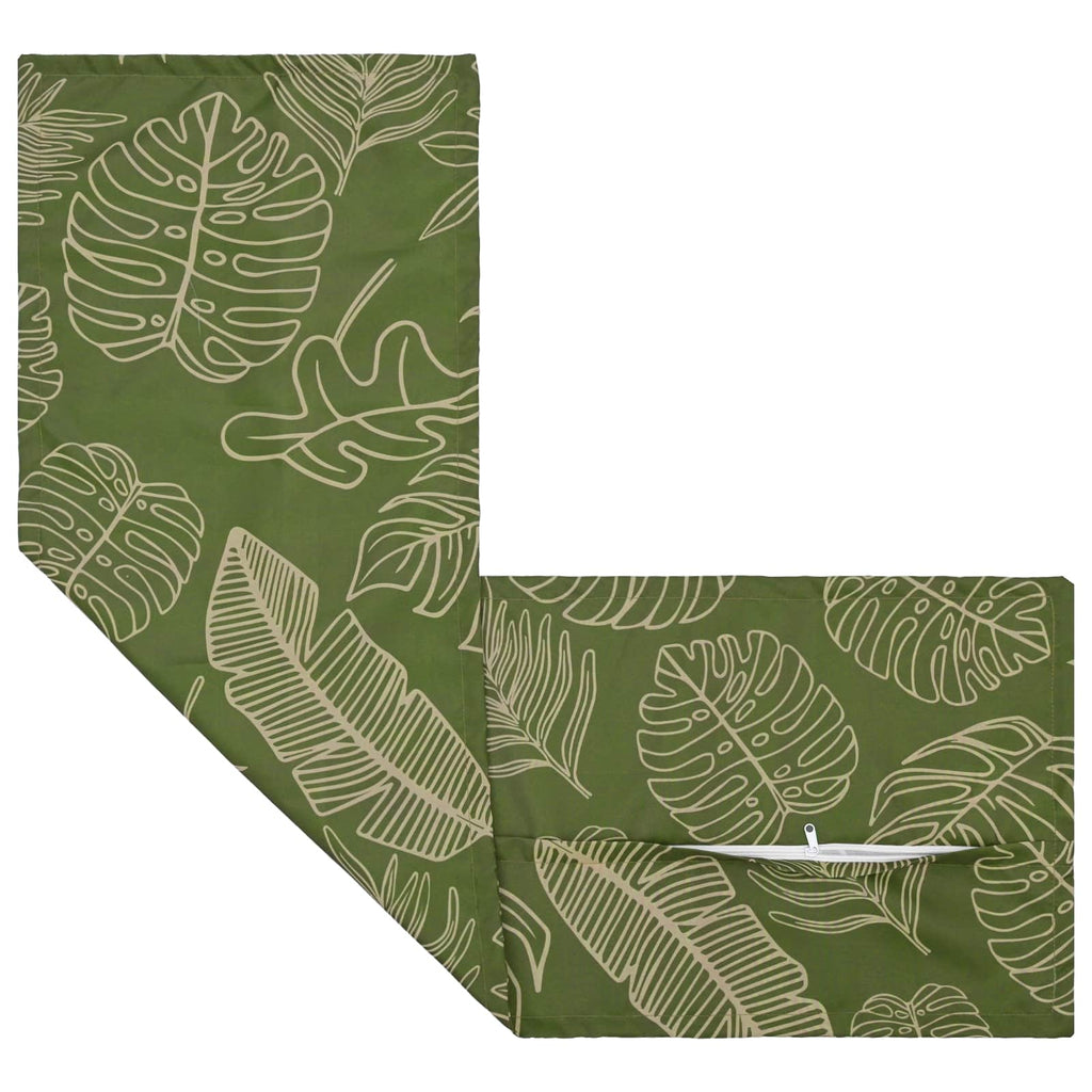vidaXL Poszewka na poduszkę 2 szt. HOUTEN Wzór liścia 40 x 145 cm