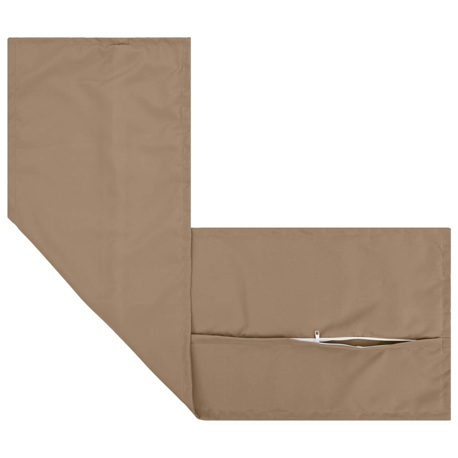 vidaXL Poszewka na poduszkę HOUTEN Szarobeżowy 40 x 145 cm Poliester