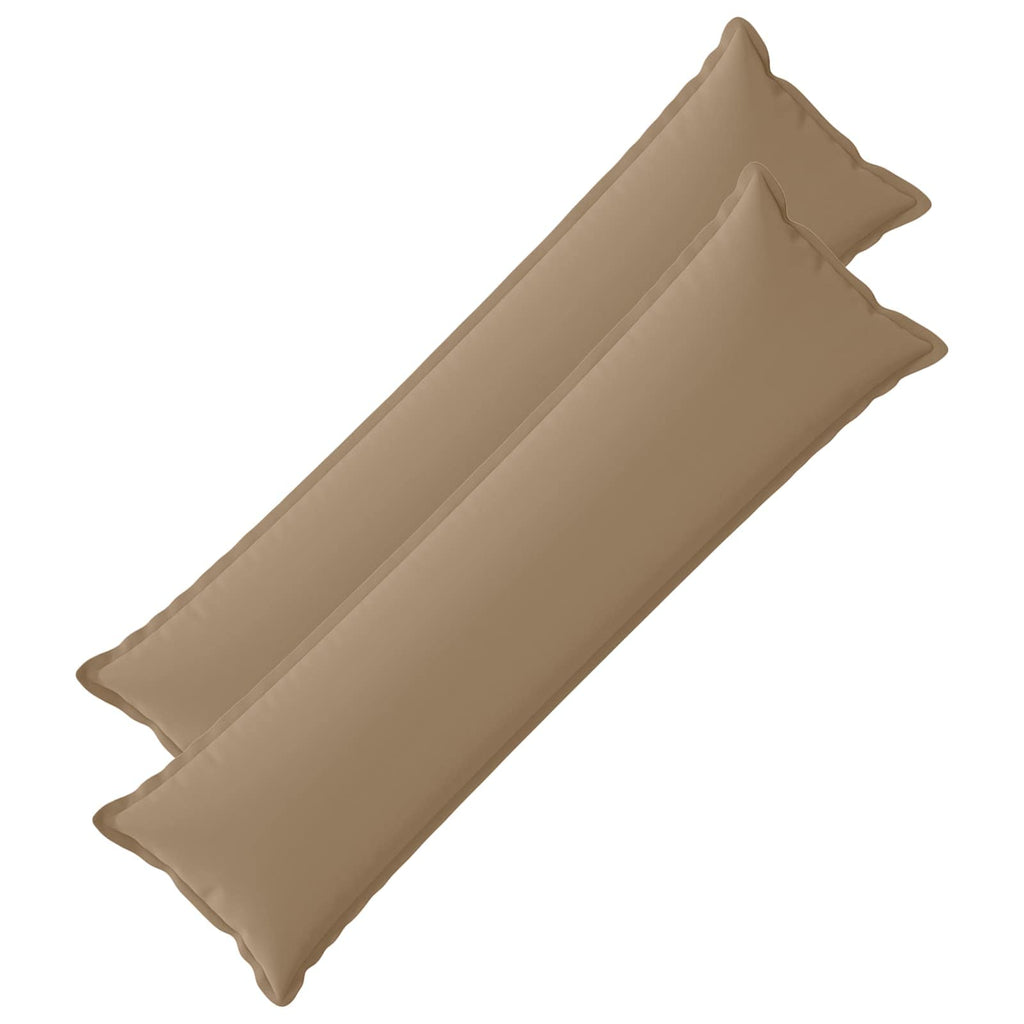 vidaXL Poszewka na poduszkę 2 szt. HOUTEN Szarobeżowy 40 x 145 cm