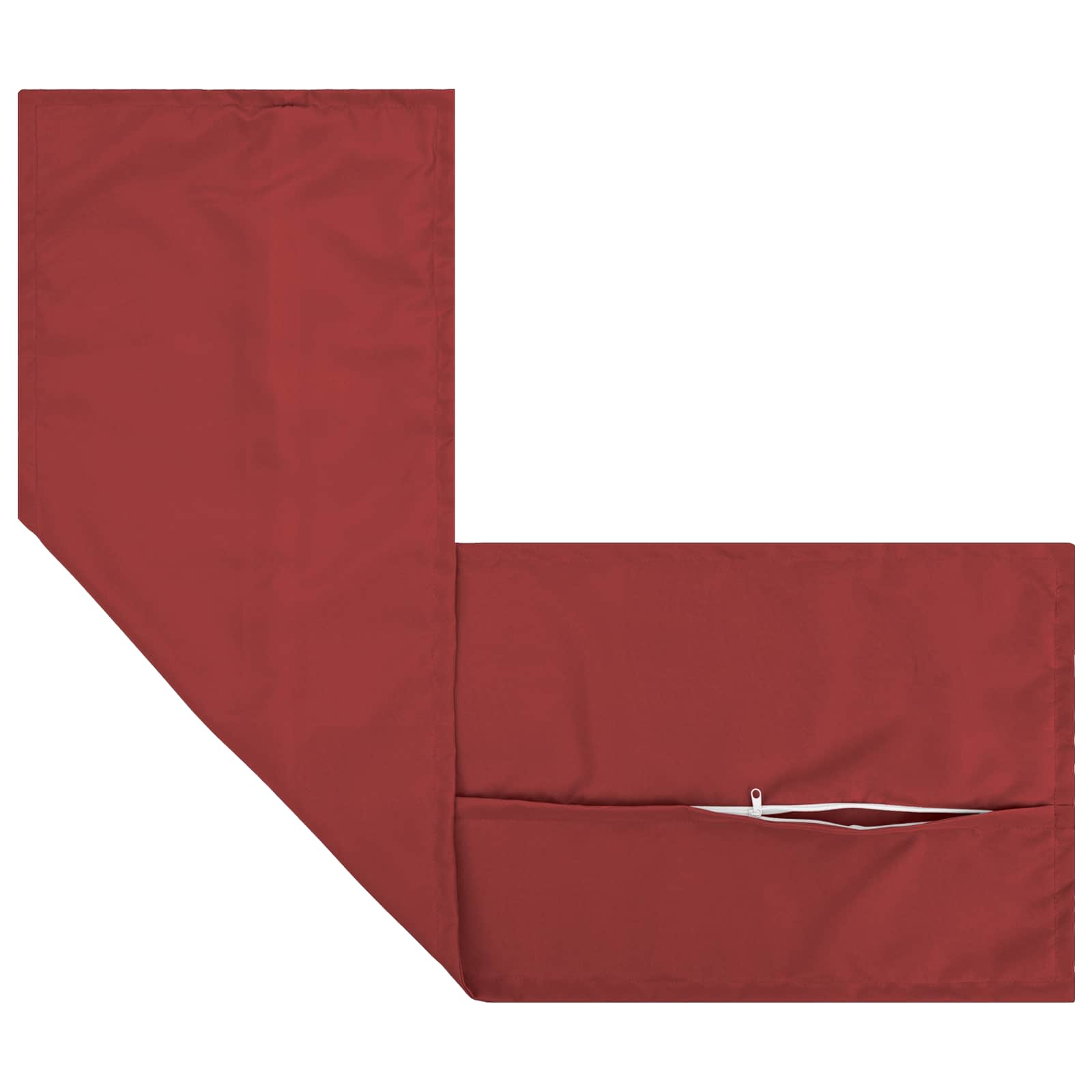 vidaXL Poszewka na poduszkę 2 szt. HOUTEN Czerwone wino 40 x 145 cm