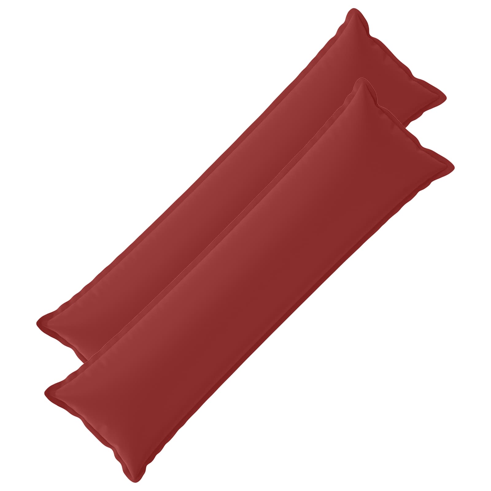 vidaXL Poszewka na poduszkę 2 szt. HOUTEN Czerwone wino 40 x 145 cm