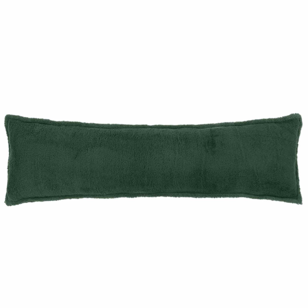 vidaXL Poszewka na poduszkę HOUTEN Ciemnozielony 40 x 145 cm Bouclé