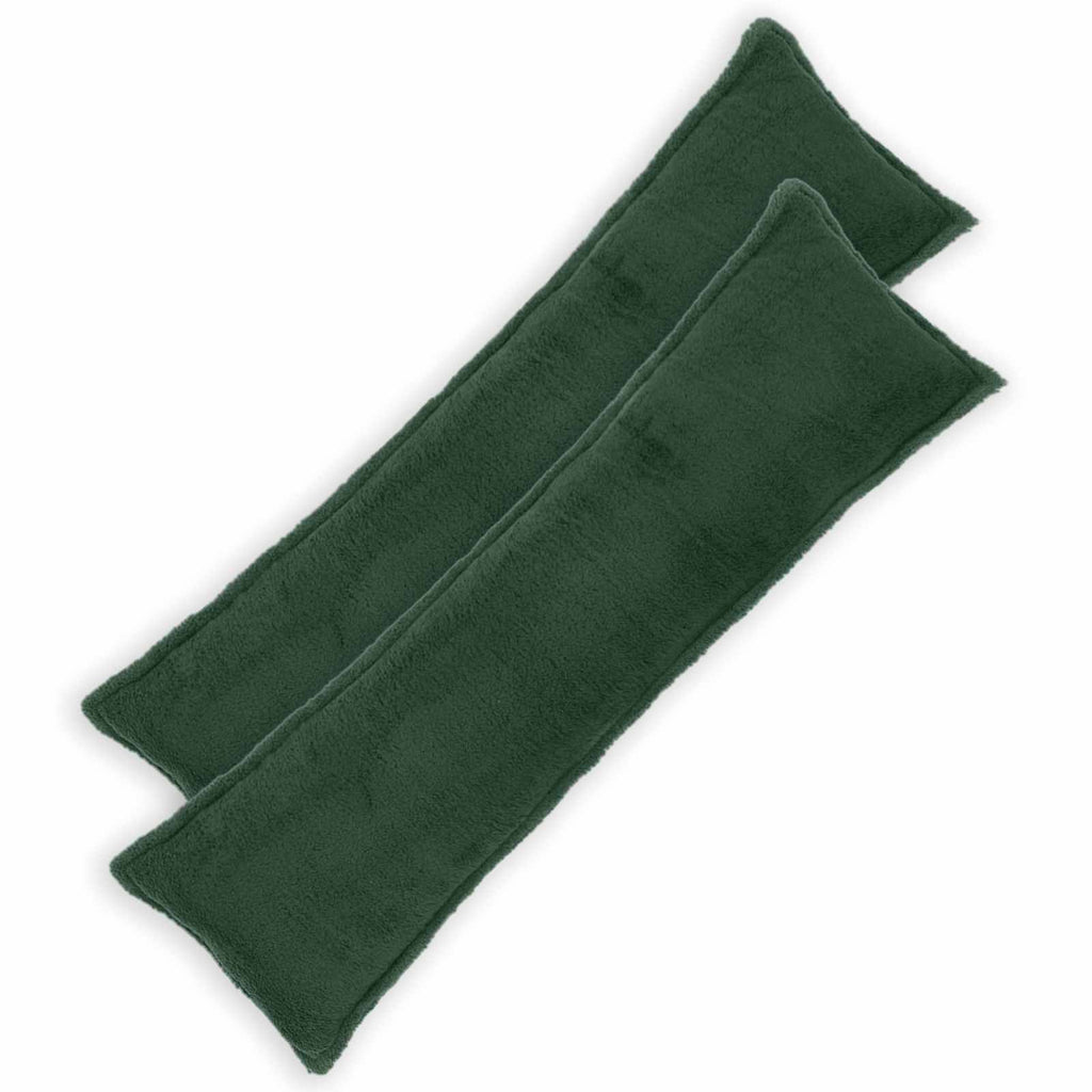 vidaXL Poszewka na poduszkę 2 pcs HOUTEN Ciemnozielony 40 x 145 cm